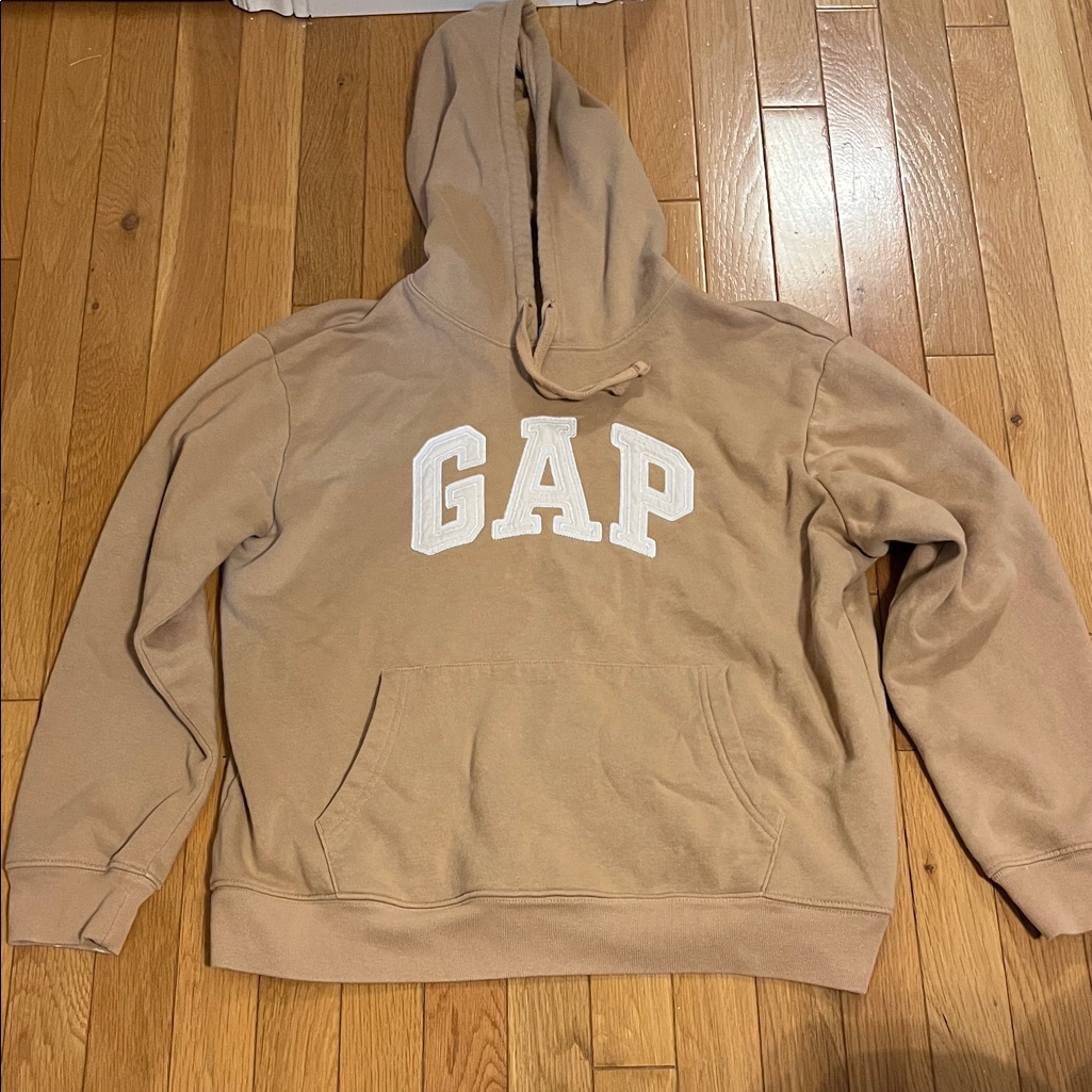 Gap Tan Coloured Classic Logo Hoodie